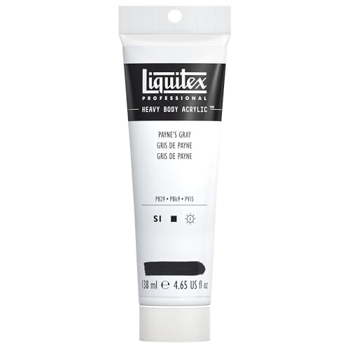 Liquitex 4417310 Professional Heavy Body Acrylfarbe in Künstlerqualität mit ausgezeichneter Lichtechtheit in buttriger Konsistenz, 138ml Tube - Paynes Grau Liquitex 4417310 Professional Heavy Body Acrylfarbe in Künstlerqualität mit ausgezeichneter Lichtechtheit in buttriger Konsistenz, 138ml Tube - Paynes Grau von Liquitex
