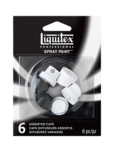 Liquitex 4459223 Sprühköpfe für Acrylsprays, Größe Gemischt, 6er Pack, beige von Liquitex