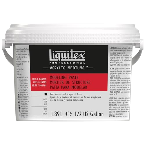 Liquitex 5342 Professional Modellierpaste für Acrylfarben für größere Strukturen, Skulpturen oder Basisreliefs - 1,89 Liter Flasche von Liquitex