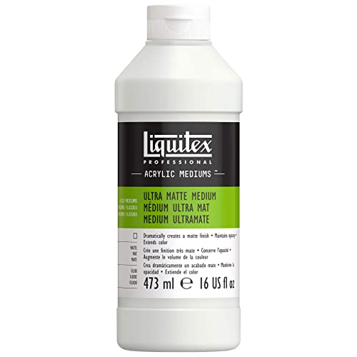 Liquitex 5616 Professional Ultra Medium für Acrylfarben,erhält die Opazität streckt die Farbe bis auf die doppelte Menge, Transparent matt, 473ml-Ultra, 473 von Liquitex