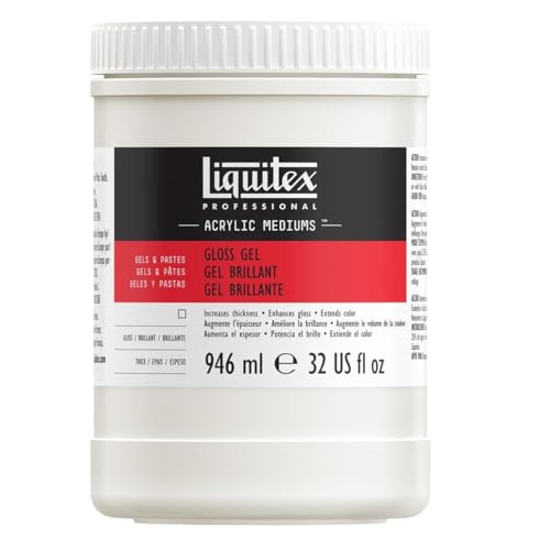 Liquitex 5732 Professional Glanz Gel Medium für Acrylfarben, erhöht von Acryl Farbbrillianz, den Glanz und die Transparenz - 946ml Topf, Transparent Liquitex 5732 Professional Glanz Gel Medium für Acrylfarben, erhöht von Acryl Farbbrillianz, den Glanz und die Transparenz - 946ml Topf, Transparent von Liquitex