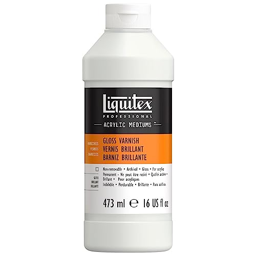 Liquitex 6216 Professional Glanz Firnis, nicht gilbend, alterungsbeständig, schnell trocknend, Archivqualität - 473 ml von Liquitex