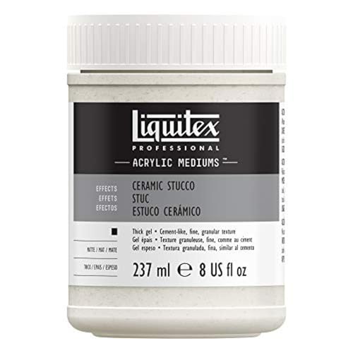 Liquitex 6408 Professional Keramik Stuck Medium, verleiht der Oberfläche das aussehen von Keramik der eines italienischen Freskos - 237ml Töpfchen von Liquitex