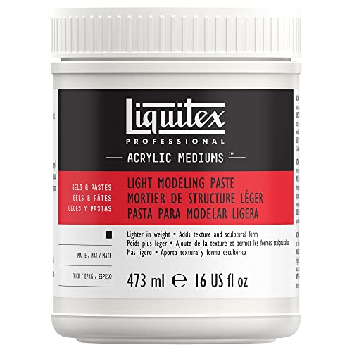 Liquitex 6816 Professional leichte Modellierpaste - Strukturgel, leichte elastische Struktur-Paste von pastoser, spachtelbarer Konsistenz - 473ml Topf, Weiß Liquitex 6816 Professional leichte Modellierpaste - Strukturgel, leichte elastische Struktur-Paste von pastoser, spachtelbarer Konsistenz - 473ml Topf, Weiß von Liquitex