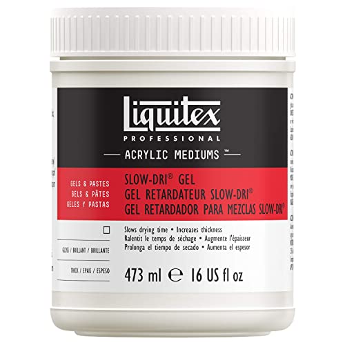 Liquitex 7216 Professional Slow-Dri Farbmischmedium, Trocknungsverzögerer für Acrylfarben, Retarder für Nass-in-Nass Technik - 473ml Topf von Liquitex