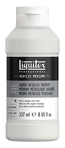 Liquitex 8508 Metallic Silber Medium für Acrylfarben, verleiht Acrylfarben metallische hochreflektierende Silbereffekte mit Brillanz, alterungsbeständig in Künstlerqualität - 237ml Flasche Liquitex 8508 Metallic Silber Medium für Acrylfarben, verleiht Acrylfarben metallische hochreflektierende Silbereffekte mit Brillanz, alterungsbeständig in Künstlerqualität - 237ml Flasche von Liquitex