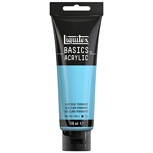 Liquitex Basics Acrlyfarbe, Hellblau Permanent, 118 ml (1er Pack) von Liquitex