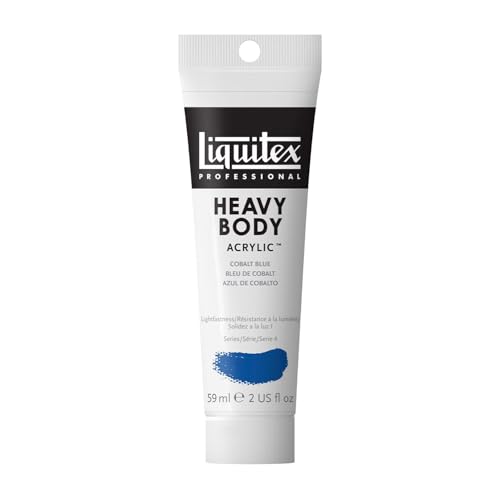 Liquitex 8870125 Professional Heavy Body Acrylfarbe in Künstlerqualität mit ausgezeichneter Lichtechtheit in buttriger Konsistenz, 59ml Tube - Kobaltblau von Liquitex
