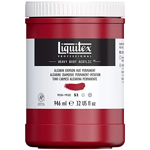 Liquitex 8870253 Professional Heavy Body Acrylfarbe in Künstlerqualität mit ausgezeichneter Lichtechtheit in buttriger Konsistenz, 946ml Topf - Karmesinrot permanent Imit. Liquitex 8870253 Professional Heavy Body Acrylfarbe in Künstlerqualität mit ausgezeichneter Lichtechtheit in buttriger Konsistenz, 946ml Topf - Karmesinrot permanent Imit. von Liquitex