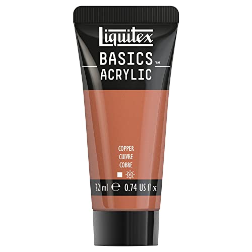 Liquitex 8870457​ Basics Acrylfarbe - Kupfer​, 22ml Tube, lichtecht, wasserfest, zum Malen und Dekorieren von Holz, Metall, Keramik, Kunststoff, Leinwand von Liquitex