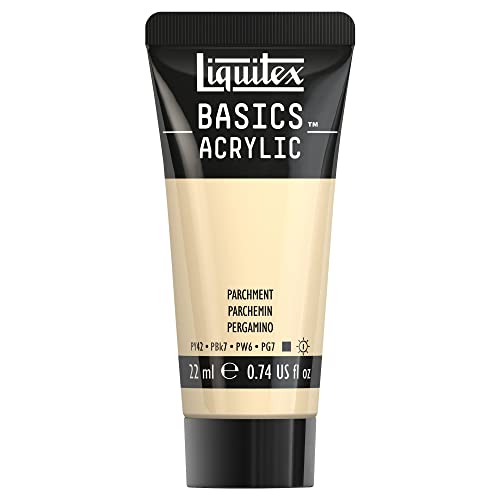 Liquitex 8870488​ Basics Acrylfarbe - Pergament​, 22ml Tube, lichtecht, wasserfest, zum Malen und Dekorieren von Holz, Metall, Keramik, Kunststoff, Leinwand von Liquitex