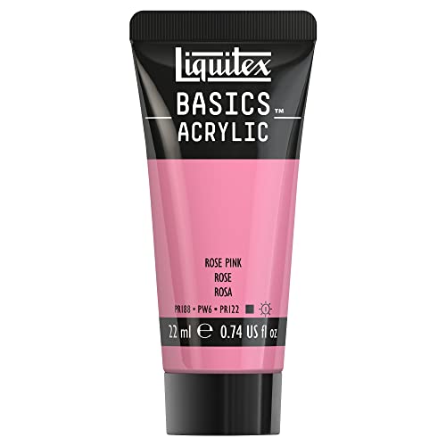Liquitex 8870508​ Basics Acrylfarbe - Rosa-Pink​, 22ml Tube, lichtecht, wasserfest, zum Malen und Dekorieren von Holz, Metall, Keramik, Kunststoff, Leinwand von Liquitex