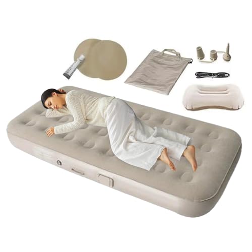 Aufblasbare Camping- – Dickes Memory-Schaum-Bettkissen, aufblasbare Luftmatratze | Elektrische Campingmatte mit integrierter elektrischer Pumpe, wasserdichter Bezug Aufblasbare Camping- – Dickes Memory-Schaum-Bettkissen, aufblasbare Luftmatratze | Elektrische Campingmatte mit integrierter elektrischer Pumpe, wasserdichter Bezug von Liqzirtu