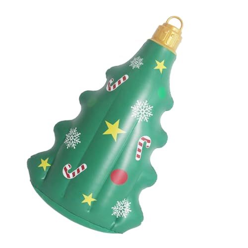Aufblasbare Weihnachtsornamente – Riesiger PVC Baumanhänger, Feiertags Deko für Garten Aufhängung | Festliche Dekoration für Rasen Terrasse Hof Garten Balkon Außenparty Fensterbank von Liqzirtu