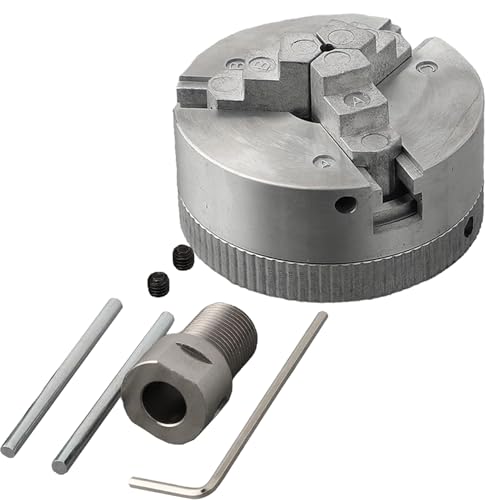 Drehfutter Set - Kleine Zinklegierung Drehfutter Klemme mit 3 Backen Stange | Hochpräzises Selbstzentrierendes Zubehör für Metallbearbeitung, Verlängerungshalter, Industrielles Werkzeug Drehfutter Set - Kleine Zinklegierung Drehfutter Klemme mit 3 Backen Stange | Hochpräzises Selbstzentrierendes Zubehör für Metallbearbeitung, Verlängerungshalter, Industrielles Werkzeug von Liqzirtu