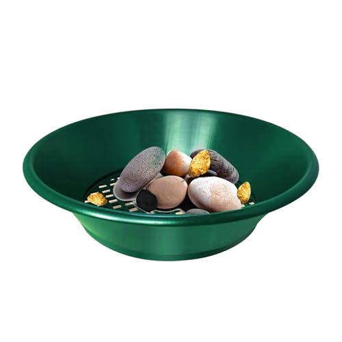 Gold Panning Sieb,Feiner Goldwasch-Klassifizierer | 35 cm Werkzeug Zur Goldförderung Für Freizeit Schatzsuche Familienaktivität Wüste von Liqzirtu