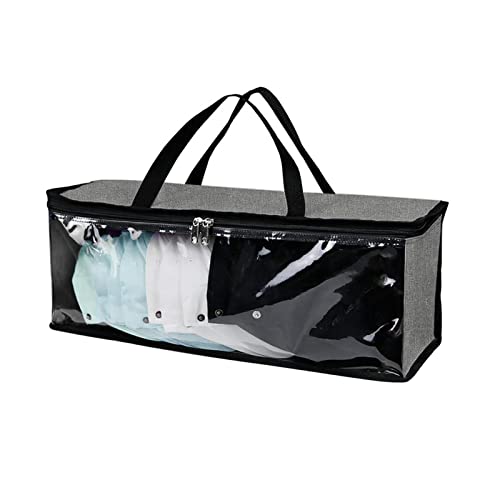 Hut Organizer - Clear Hut -Aufbewahrungstasche, faltbare Kappenhaltertasche | Tragbare Hut -Aufbewahrungstasche mit Tragetreifen, große Sportkappen -Aufbewahrungsbeutel, Hut -Organisator -Hülle für Kl von Liqzirtu