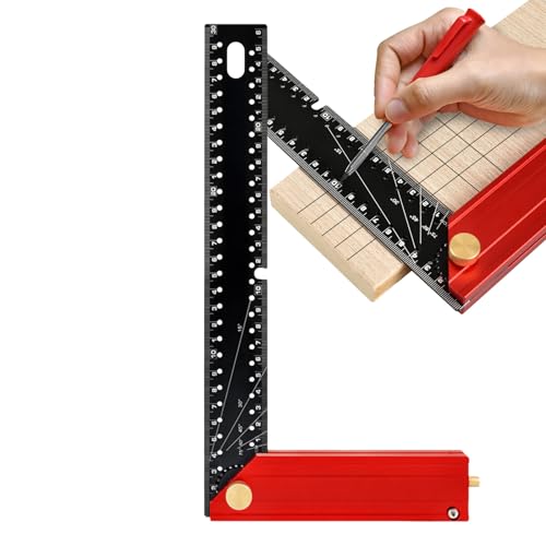 Konstruktionswinkel,30 cm Metrisch Imperial Verstellbare Maßstab | Einziehbares Bauwinkel,Zum Messen Zimmerei Tischlerei Technisches Zeichnen Metallverarbeitung Handwerk Konstruktionswinkel,30 cm Metrisch Imperial Verstellbare Maßstab | Einziehbares Bauwinkel,Zum Messen Zimmerei Tischlerei Technisches Zeichnen Metallverarbeitung Handwerk von Liqzirtu