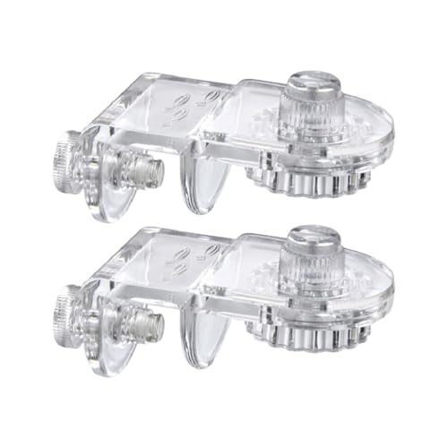 Liqzirtu Aquarium Deckelclips - 5,6x3.1x2,5 cm 2pcs Acrylhalter, klare Glasabdeckung | -Tank -Top -Kapuze -Halterungen für randlose Aquarien Terrarien Reptilienlebensräume Teiche Betta Tanks Deckel von Liqzirtu