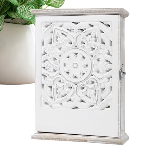 Liqzirtu Schlüsselbox | Moderner Organizer Schrank Deko Für Zuhause,Wandmontage Schlüsselbox Schlüsselorganizer Haken | Für Schmuck Kleinteile Einzug Geschenk Flur Haustür von Liqzirtu