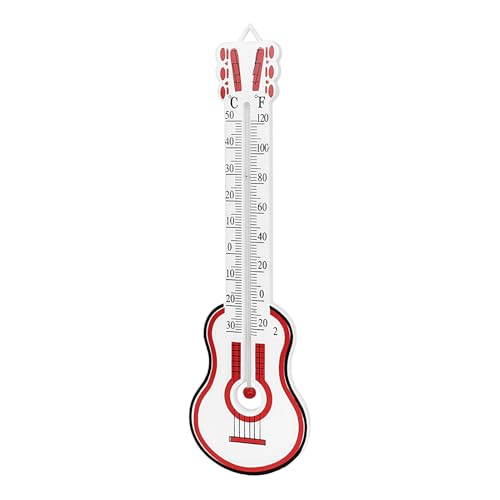 Raum Temperaturmesser Anzeige - Gitarre Form Präzisions Messgerät, Tragbares Thermometer Hygrometer Display | Kompakter Analog Temperatur Monitor Für Schlafzimmer Wohnzimmer Büro Küche Musikraum Gewäc Raum Temperaturmesser Anzeige - Gitarre Form Präzisions Messgerät, Tragbares Thermometer Hygrometer Display | Kompakter Analog Temperatur Monitor Für Schlafzimmer Wohnzimmer Büro Küche Musikraum Gewäc von Liqzirtu
