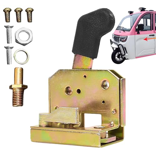 Robuster Metallriegel Griff, Traktor Türschloss Set -Sicherungs Verschluss | Ersatz Türbeschlag Montage Kit Für Gabelstapler Lastwagen Nutzfahrzeuge Agrarmaschinen Baumaschinen Schlepper von Liqzirtu