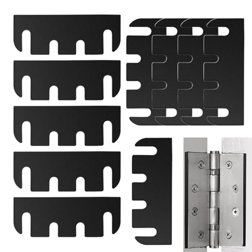Türband Abstandshalter | 10 Stück PVC Scharnier Abstandhalter Set | Abstandsscheiben für Türnivellierung in Schlafzimmer, Haus, Tor, Lager, Wohnzimmer, für Schreiner, Handwerker, Büro, von Liqzirtu
