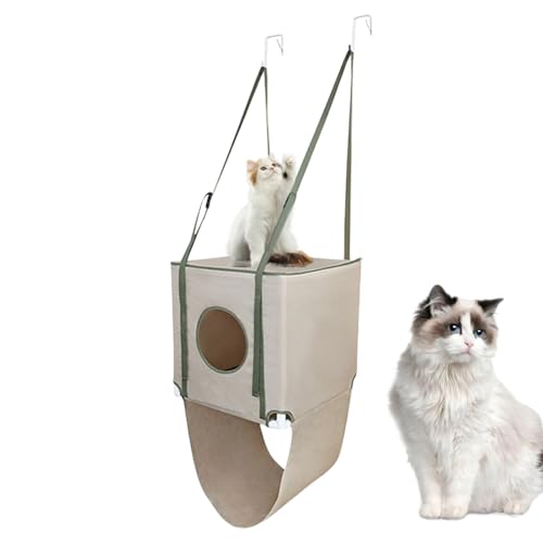 Türhängematte für Katzen - Verstellbares Doppel-Layer Möbel | Atmungsaktives Bett für Kätzchen Katzen Klettern Schlafen Loungen Innen Zuhause Türhängematte für Katzen - Verstellbares Doppel-Layer Möbel | Atmungsaktives Bett für Kätzchen Katzen Klettern Schlafen Loungen Innen Zuhause von Liqzirtu