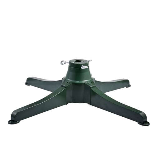 Weihnachtsbaumständer - 360° drehbarer elektrischer Baumhalter, Künstlicher Baum Ständer | Elektrischer wiederaufladbarer Baumsockel, mit Ladegerät, Baum Robuste Basis Für Weihnachtsdekoration von Liqzirtu