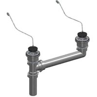 Doppelter Spülbeckenabfluss, ohne Siphon, ohne Überlauf, Durchmesser 70mm von Lira