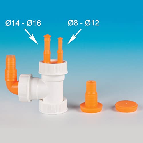 Head Connector for Siphon 1 Inch 1/2 Smooth Kitchen for Fixing Extra Condensed Drain Washing Machine Dishwasher von Lira
