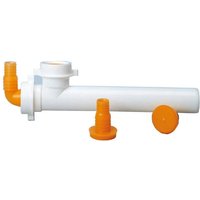 Idro Bric - Weiße horizontale Kupplung mit 2 Ausgängen, Durchmesser 40 mm, für Waschmaschinen- oder Geschirrspüleranschlüsse. von IDRO BRIC