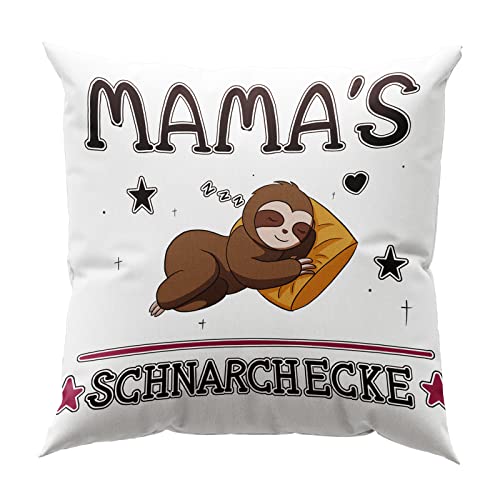 Zierkissenbezug (Mama,Stil 1),Mama Geschenk, 45x45 cm Weiß Kissenbezug Mama,Geburtstag Weihnachten Geschenk Muttertagsgeschenk für Mama,Kissenbezug mit mit Taschen,Faultier Geschenk für Mama von Lircentoud