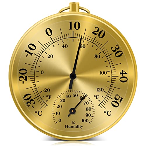 Thermometer Innen Außen - 10cm Thermometer Aussen, Thermometer Hygrometer Analog, Thermometer Hygrometer Aussen, Geeignet für Häuser, Gewächshäuser, Gärten, Autos, Batteriefrei Thermometer Innen Außen - 10cm Thermometer Aussen, Thermometer Hygrometer Analog, Thermometer Hygrometer Aussen, Geeignet für Häuser, Gewächshäuser, Gärten, Autos, Batteriefrei von Lirches