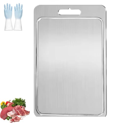 Kovali Titan Schneidebrett 2.0, Titan Schneidebrett 2.0 Mit Ablaufrinne 3er set, Non-porous and Easy to Clear for Kitchen (L: 39 * 28cm) von Lircofi