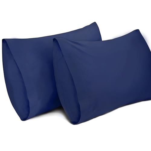 Lirex 2er Pack Kissenbezug 40 x 80 cm - 100% Baumwolle Kissenbezüge-Anthrazit-Kissenhülle-Hypoallergen, Oeko-TEX Zertifiziert, Dunkelblau Lirex 2er Pack Kissenbezug 40 x 80 cm - 100% Baumwolle Kissenbezüge-Anthrazit-Kissenhülle-Hypoallergen, Oeko-TEX Zertifiziert, Dunkelblau von Lirex