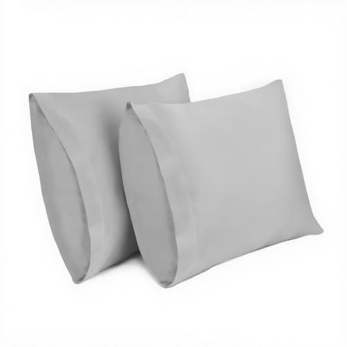 Lirex 2er Pack Kissenbezug 50 x 50 cm - 100% Baumwolle Kissenbezüge-Anthrazit-Kissenhülle-Hypoallergen, Oeko-TEX Zertifiziert, Hellgrau Lirex 2er Pack Kissenbezug 50 x 50 cm - 100% Baumwolle Kissenbezüge-Anthrazit-Kissenhülle-Hypoallergen, Oeko-TEX Zertifiziert, Hellgrau von Lirex
