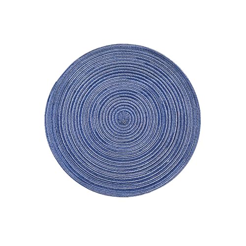 Lirzxin Tischsets 2er Set, Rund Platzdeckchen Weihnachten Abwaschbar Hitzebeständig rutschfest Geflochten Kreis Muster Baumwolle Platzsets für Küche, Blau, 30CM Lirzxin Tischsets 2er Set, Rund Platzdeckchen Weihnachten Abwaschbar Hitzebeständig rutschfest Geflochten Kreis Muster Baumwolle Platzsets für Küche, Blau, 30CM von Lirzxin