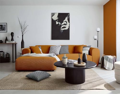 Lisa Design Aumance – Ecksofa Links 4-Sitzer – aus Cord Rostfarben von Lisa Design