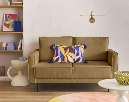 Lisa Design Charlie - 2-sitzer Einzelsofa - aus Stoff Gelb von Lisa Design