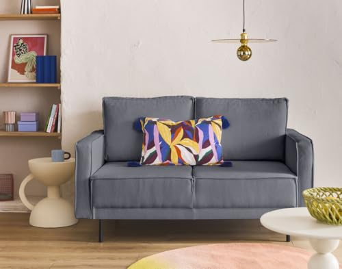 Lisa Design Charlie - 2-sitzer Einzelsofa - aus Stoff Grau von Lisa Design