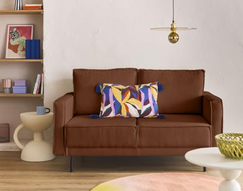 Lisa Design Charlie - 2-sitzer Einzelsofa - aus Stoff Terrakotta von Lisa Design