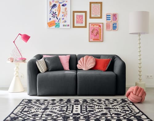 Lisa Design Ikare - 2-Sitzer modulares Sofa - aus Stoff Grau Lisa Design Ikare - 2-Sitzer modulares Sofa - aus Stoff Grau von Lisa Design