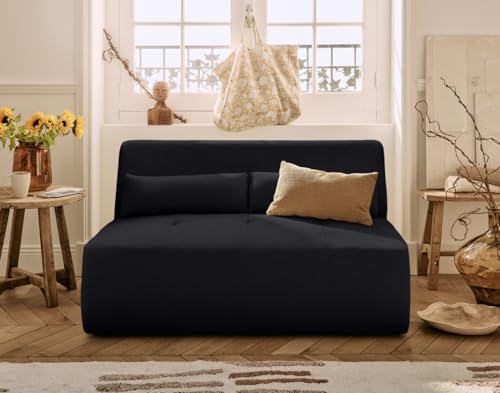 Lisa Design Onyx - 2-sitzer Einzelsofa - aus 3D-Mesh-Stoff Schwarz von Lisa Design
