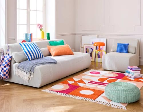 Lisa Design Onyx - 3-sitzer Einzelsofa - aus 3D-Mesh-Stoff Beige von Lisa Design