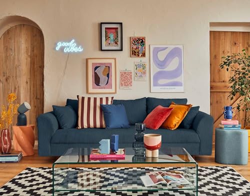Lisa Design Rune – 3-Sitzer Sofa – aus Cord Nachtblau Lisa Design Rune – 3-Sitzer Sofa – aus Cord Nachtblau von Lisa Design