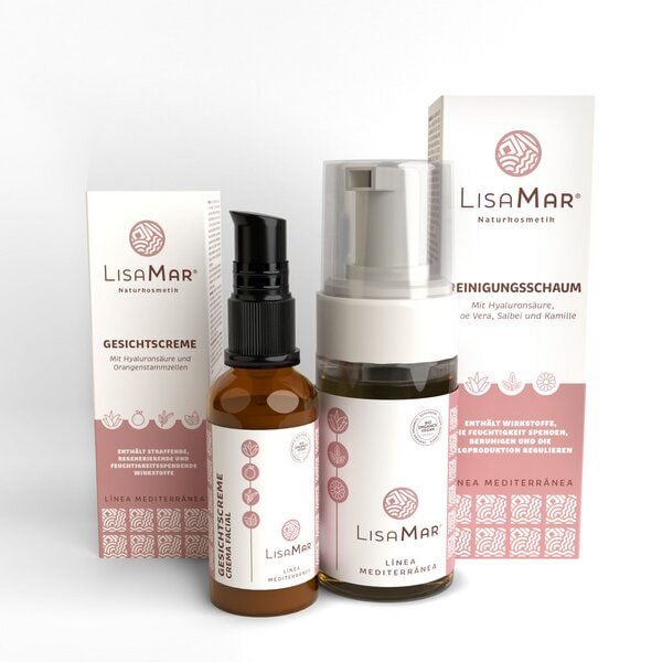 LisaMar Bio Hautpflege Set Gesichtsreinigung & Gesichtscreme - Sanfte Reinigung & Feuchtigkeit von LisaMar
