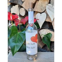 Flaschenlicht Ich Hab Dich Lieb Geschenk Leuchtflasche von LisasHandwerkstatt