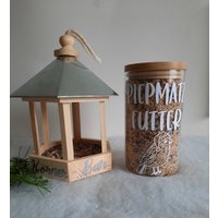 Vogelfutterhaus Vogelhäuschen Futterhäuschen Vogelfutter Futterspender von LisasHandwerkstatt