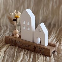 Häuserstadt Aus Keraflott | Raysin Häuserzeile Häuserleiste Zuhause Geschenk Home Mitbringsel Einzug Gegossen von DasPlotterLieschen